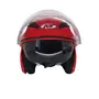 Шолом MT 606 (червоний) (відкритий/біле скло+вбудовані окуляри)