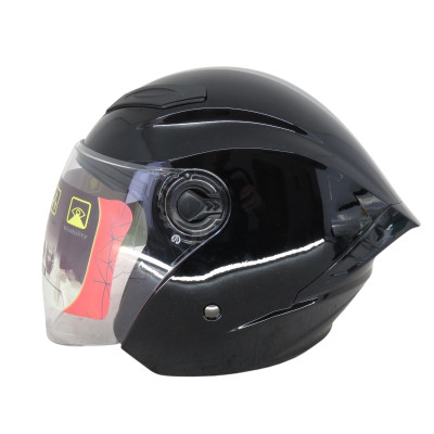 Шолом MT 606 (чорний) (відкритий/біле скло+вбудовані окуляри)