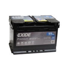 АКБ 77 EXIDE PREMIUM (77Ah) EA770E 77Ah 760A -+