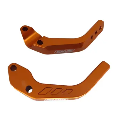 Кронштейн кріплення захисту рук (комплект) (28 мм) (помаранчевий) "PRO CAKEN"