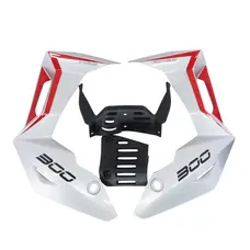 Пластик бака нижній (л+п) XY300-3A (Nitrox 300) (червоний з сірим)