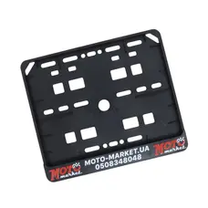 Рамка під номерний знак ABS MotoMarket (чорний)