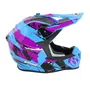 Шолом GEON 633 GLOSSY LIGHT BRIGHT BLUE FLUO PURPLE/BLACK L (59-60)