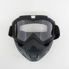 Маска для шолому (біле скло) 655