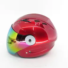 Шолом HF-210 (червоний) (відкритий/тоноване скло) MotoTech S