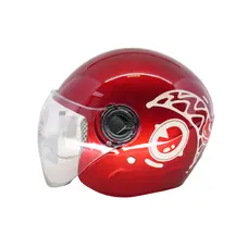 Шолом T68 Брова (червоний) (дитячий/відкритий/біле скло) MotoTech Шолом T68 Брова (червоний) (дитячий/відкритий/біле скло) MotoTech