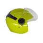 Шолом T68 Міньйон (жовтий) (дитячий/відкритий/біле скло) MotoTech