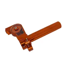 Ручка руля з управлінням газу короткохідна CNC, (помаранчевий) "OTOM"