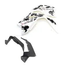 Пластик бака бічний передній (л+п) Shineray XY200/250GY-9A (білий) (старого зразка)