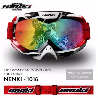 Окуляри крос NENKI NK-1016 Red&Black Border/Red Headband