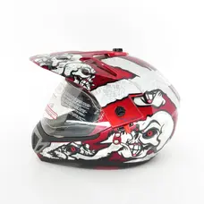 Шолом мотард FGN з візором і окулярами XL