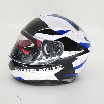 Шлем MT Targo Enjoy White/Black/Blue XL