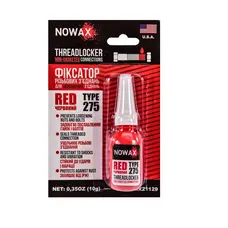 Фіксатор різьби NOWAX THREADLOCKER RED 10 г (NX21129)