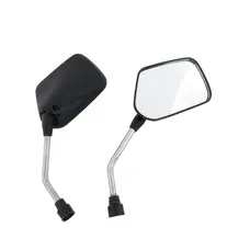 Дзеркало заднього виду (л+п) ALPHA (квадратні чорні, d-10 мм) AMG