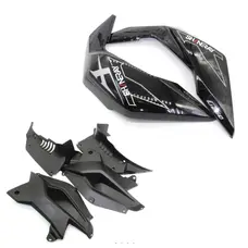 Пластик бака бічний передній (л+п) Shineray XY200/250GY-9A (чорний) (нового зразка)