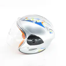 Шолом 906 (сірий) (дитячий відкритий/біле скло) MotoTech M