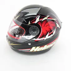 Шолом HF-909 E07 (чорний) (дитячий закритий/біле скло) MotoTech