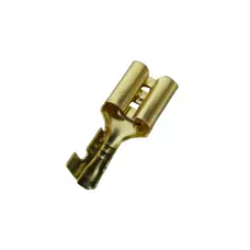 Клема плоска мама з фіксатором 6,3 мм L18 Клема плоска мама з фіксатором 6,3 мм L18