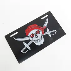 Накладка на номер SKULL (20x12см)