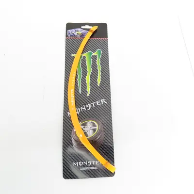Наклейка на колесо 17 MONSTER ENERGY (червона, світловідбивна) GJCT