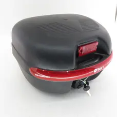 Кофр із світлоповертачем + монтажна пластина 30 л (чорний)/(червоний) 430х385х280мм