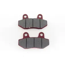 Колодки гальмівні (диск) 4T GY6 50-150 (RACE/STORM, під двопоршневий супорт, чорні) "ZUNA"