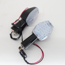 Поворот LED човник (25 LED, чорний, біле скло) JS