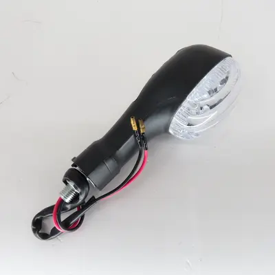Поворот LED овальні (16 LED, чорний, біле скло) JS
