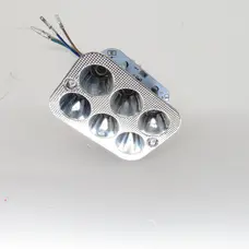 Світлодіодний модуль (12W, 5 діодів, RGB-підсвітка, 90*66 мм) GJCT