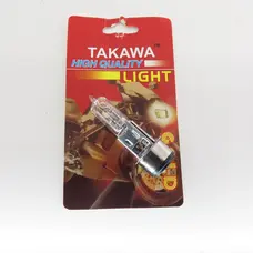 Лампа BA20D (2 вуса) 12V 35W/35W (супер (білий) TAKAWA (mod:A)