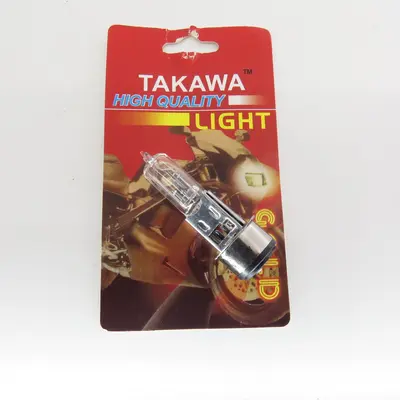 Лампа BA20D (2 вуса) 12V 35W/35W (супер (білий) TAKAWA (mod:A)
