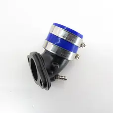 Патрубок карбюратора 4T GY6 50 (метал.) (синій) YAOXIN