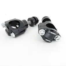 Кронштейн кріплення руля, регульований CNC 28 мм. M10, (чорний) "OTOM"