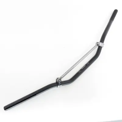 Руль алюмінієвий з перемичкою CNC 22 мм (чорний) "OTOM"