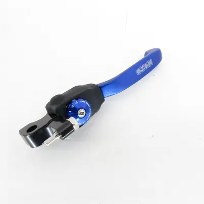 Важіль гальма (передній) CNC складний з регулятором, СВ250 (синій) "OTOM"