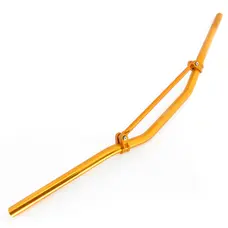 Руль алюмінієвий з перемичкою CNC 22 мм (помаранчевий) "OTOM"