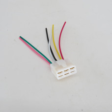 Роз’єм реле зарядки 4T GY6 150 (6 контакти, мамка+провода) "KOMATCU"