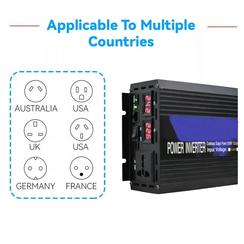 Інвертор 12-220V правильний синус MD8000W