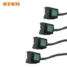 Кнопка стартера квадратна (зелений) "OTOM"