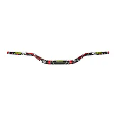 Руль алюмінієвий CNC 28 мм (чорний-геометрия) "OTOM"