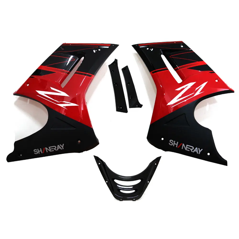 Пластик бака бічний (л+п) Shineray XY250-3A (Z1) (чорно-червоний)